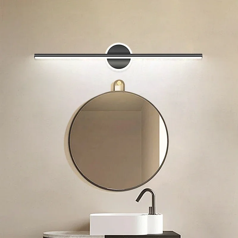 Decor Lighting Fixtures - โมเดิร์นโคมไฟกระจก LED 40/55 ซม.โคมไฟติดผนังห้องน้ําสีดําทองยาว Strip FIXTURE