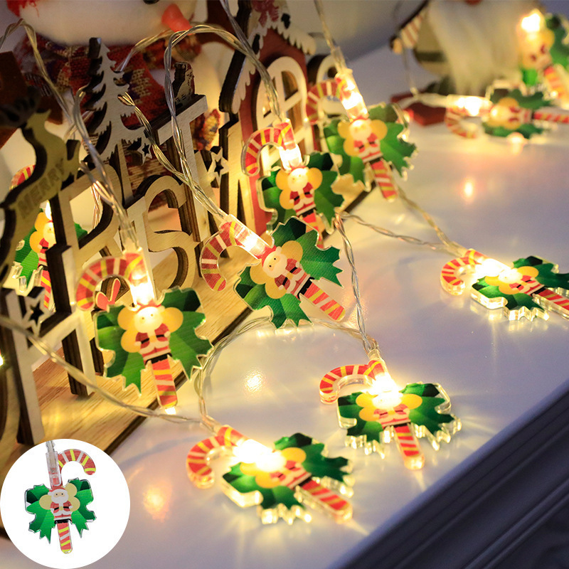 Elements Lighting Decor - สายไฟ LED ที่ขับเคลื่อนด้วยแบตเตอรี่กลางแจ้งคริสต์มาสองค์ประกอบแสงสำหรับต้นคริสต์มาส, บ้าน, ตกแต่งสวน, ปาร์ตี้วันหยุดไฟ