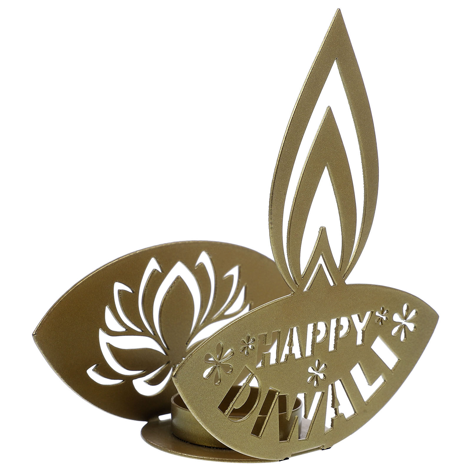 Lighting Decoration For Diwali - เชิงเทียนเหล็กพรีเมียมสำหรับงานเทศกาลอินเดีย ตกแต่งงานดิวาลี พร้อมที่วางเทียนชา ลายติดผนัง