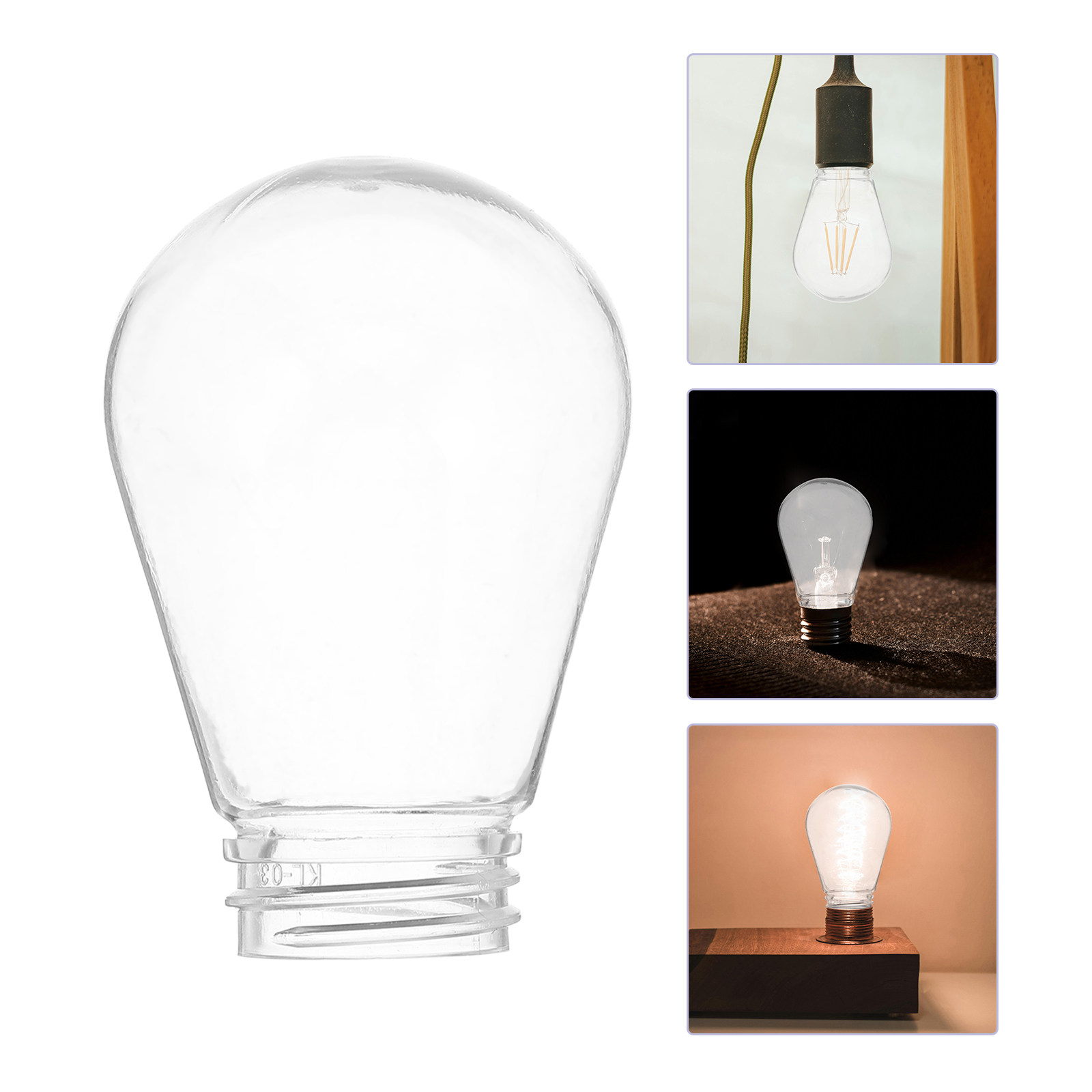 Lighting Decoration Stand - ฝาครอบหลอดไฟใส 30 ชิ้น ทำจากพลาสติกใส สำหรับตกแต่งไฟสาย ป้องกันหลอดไฟ