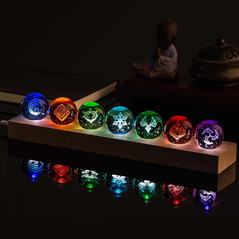Elements Lighting Decor - โคมไฟคริสตัล Genshin Impact ปี 2026 ขนาด