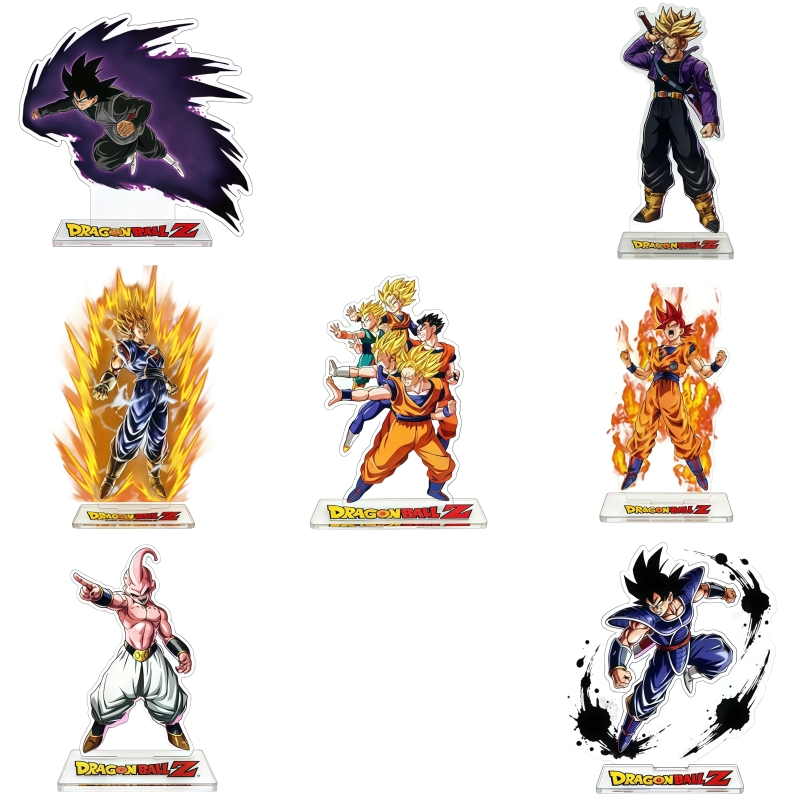 Lighting Decoration Stand - การ์ตูนอะนิเมะดราก้อนบอลอะคริลิคซุปเปอร์ไซย่าโปร่งใสความละเอียดสูงเดสก์ท็อปเครื่องประดับตกแต่งห้องของเล่นเด็ก
