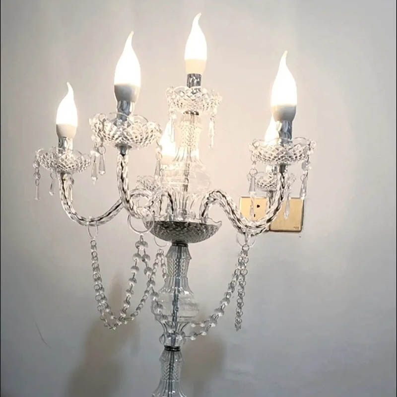 Lighting Decor For Living Room - โคมไฟเทียนหรูหราทันสมัย ของตกแต่งงานแต่งงาน โคมไฟตั้งโต๊ะสวยหรู ไฟเทียนห้องนั่งเล่น ของตกแต่งสวยงาม