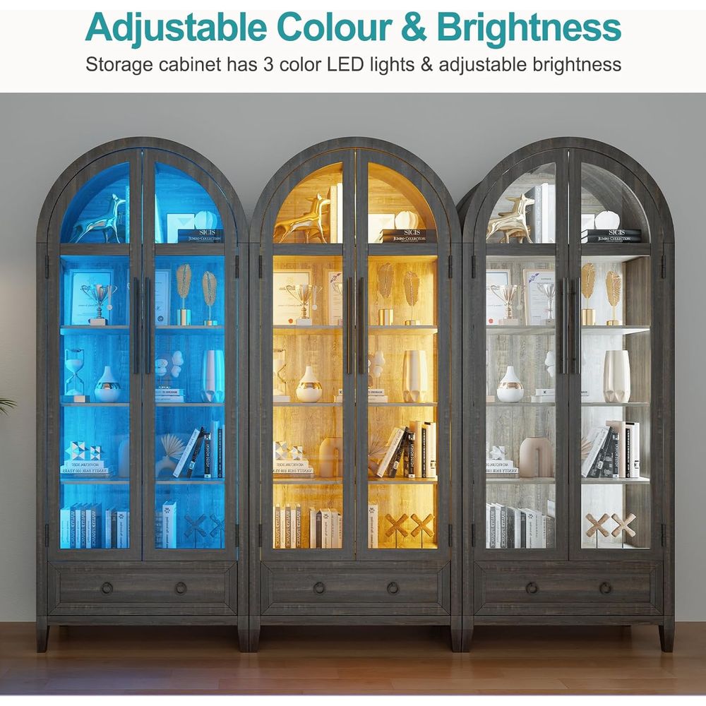 ตู้โชว์กระจกโค้ง 73 ช่อง 4 ชั้ - Lighting & Home Decor Studio บทวิจารณ์และราคา