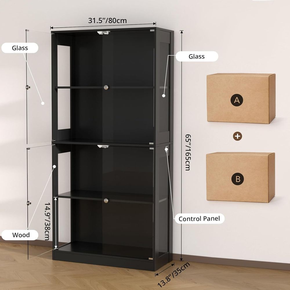 ตู้โชว์กระจก 65 บาน, ตู้โชว์ 4 - Lighting & Home Decor Studio บทวิจารณ์และราคา