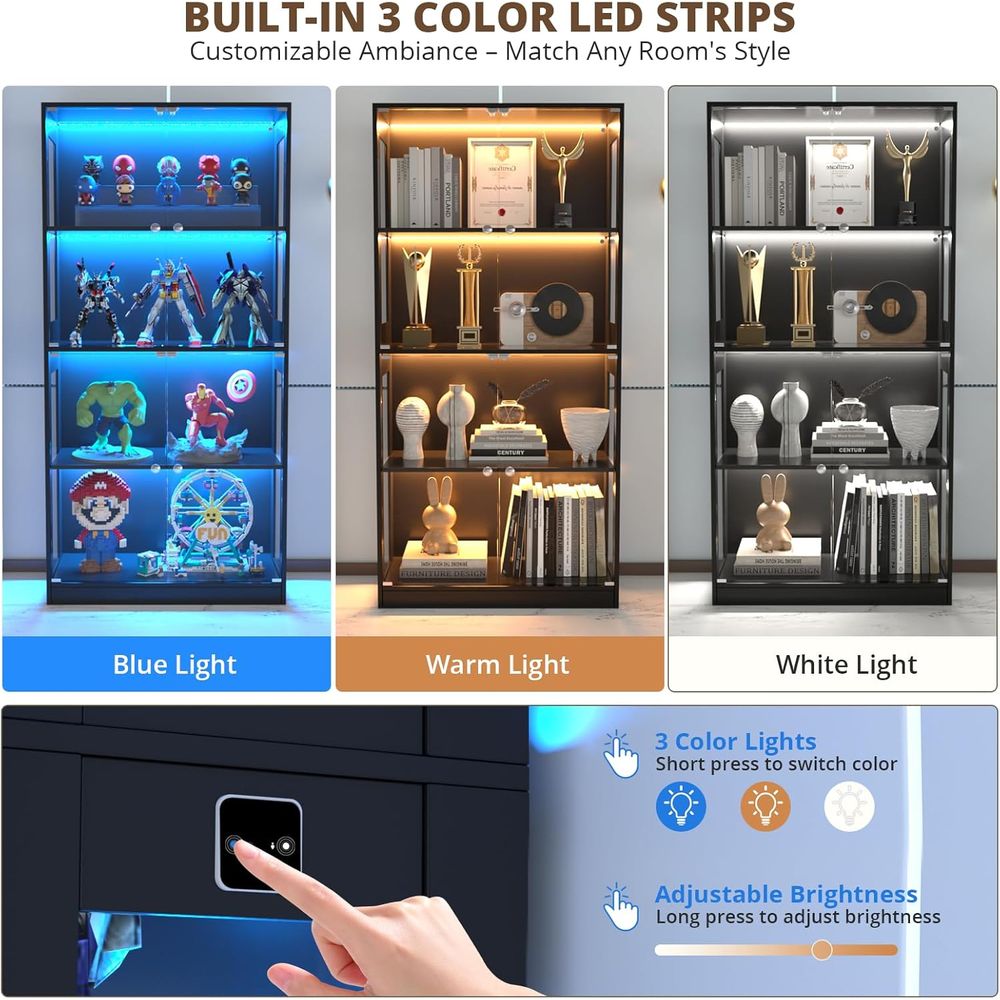 ตู้โชว์กระจก 65 บาน, ตู้โชว์ 4 - Lighting & Home Decor Studio บทวิจารณ์และราคา