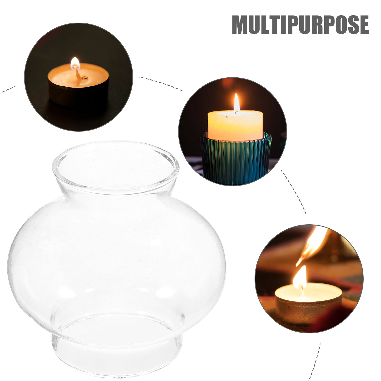 โคมไฟแก้วใสสไตล์เรโทรสำหรับโคม - Lighting Decor For Living Room บทวิจารณ์และราคา