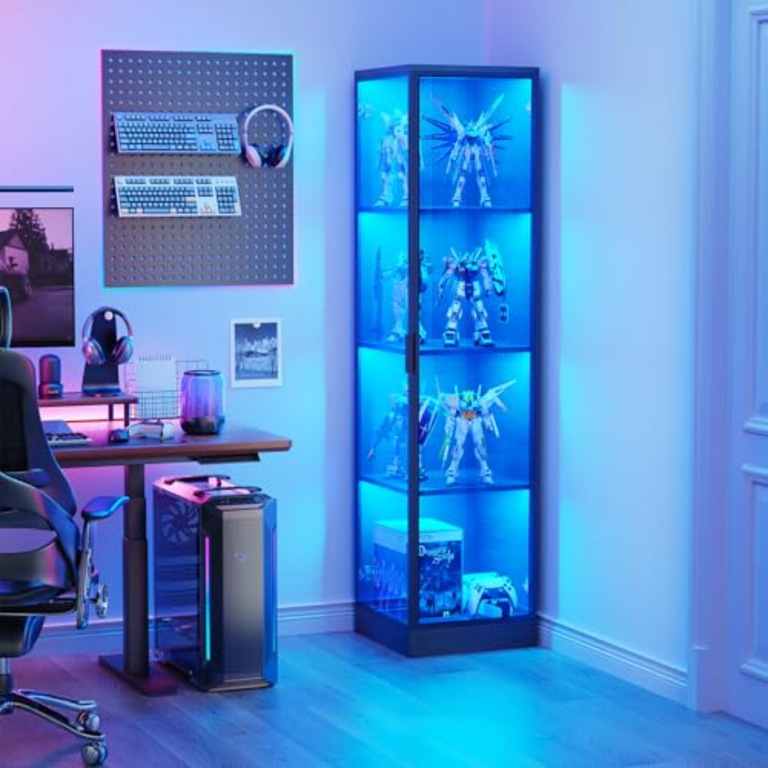 ตู้โชว์มุมพร้อมบานประตู, 4 ชั้ - Lighting & Home Decor Studio บทวิจารณ์และราคา