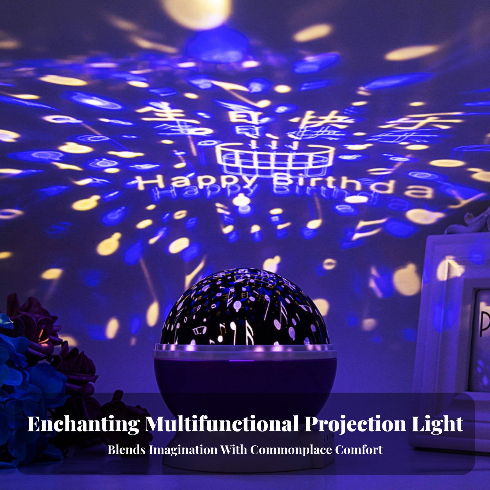 อุปกรณ์ฉายภาพกาแล็กซี เอฟเฟกต์ - Lighting Decoration In Bedroom บทวิจารณ์และราคา