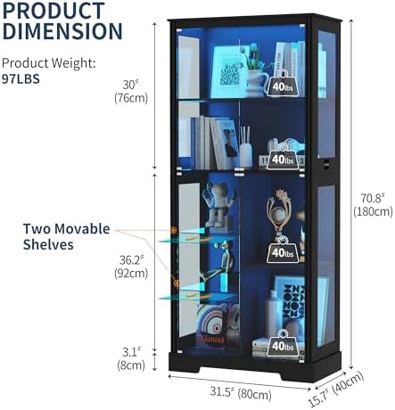 ตู้โชว์ขนาด 71 นิ้ว 5 ชั้น พร้ - Lighting & Home Decor Studio บทวิจารณ์และราคา