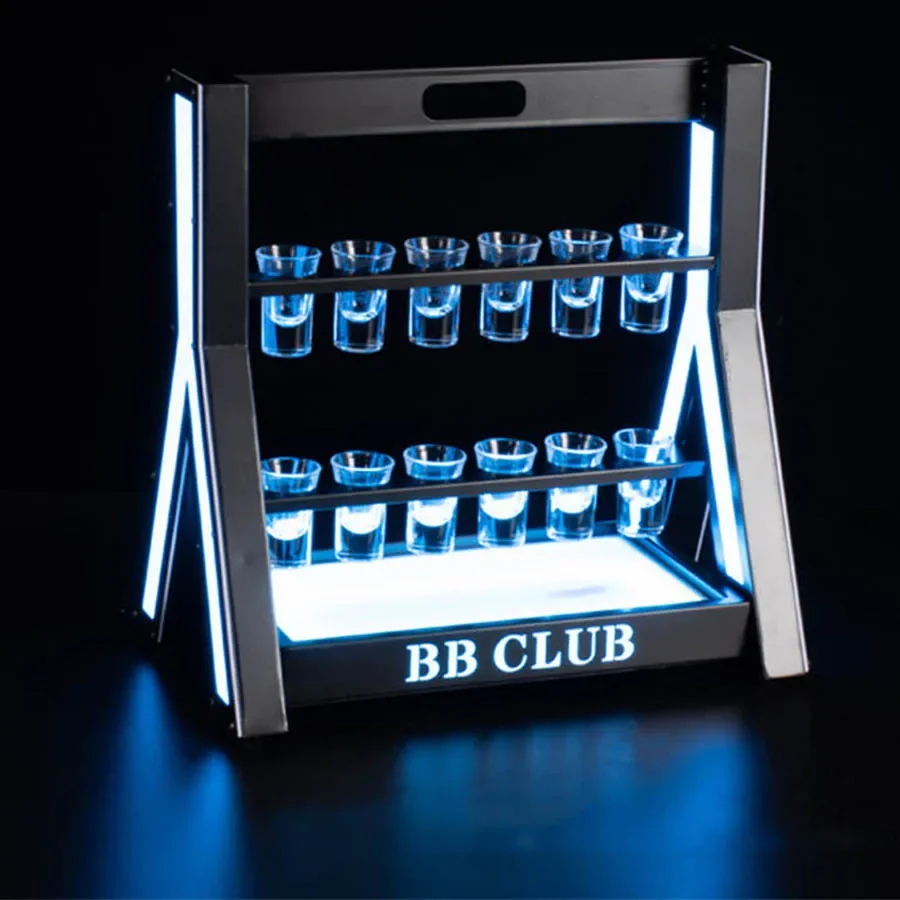 แก้วช็อต LED แบบชาร์จไฟได้ชั้น - Lighting Decoration Stand บทวิจารณ์และราคา