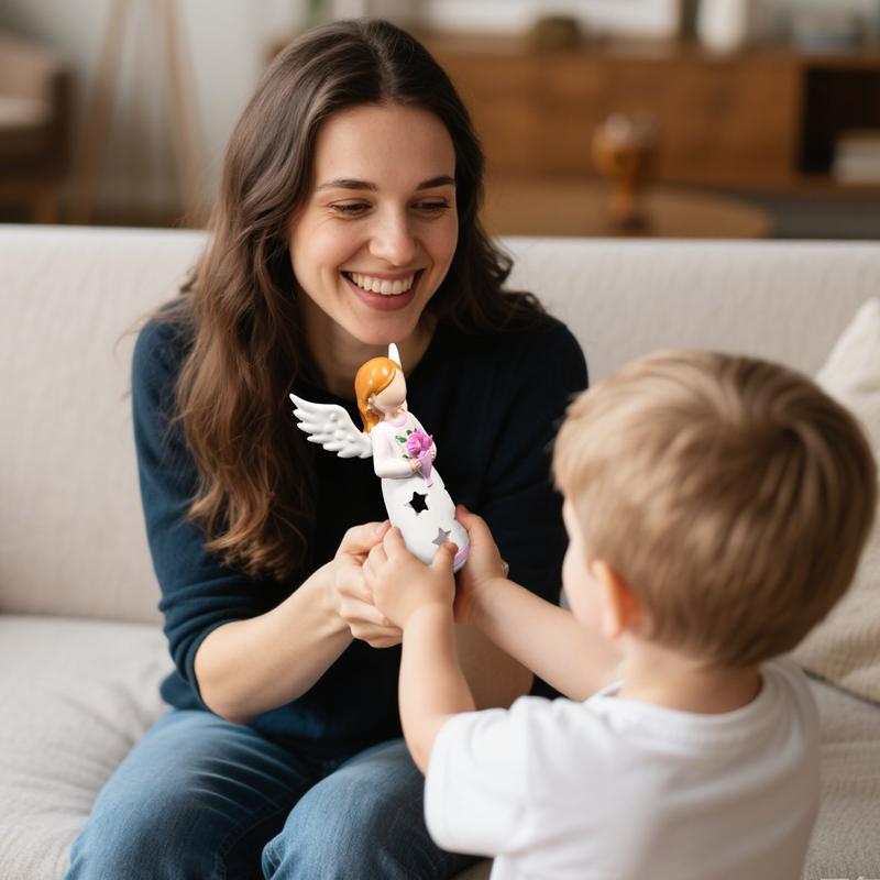 โคมไฟเชิงเทียน Angel รูปปั้นโค - Lighting Decor For Living Room บทวิจารณ์และราคา