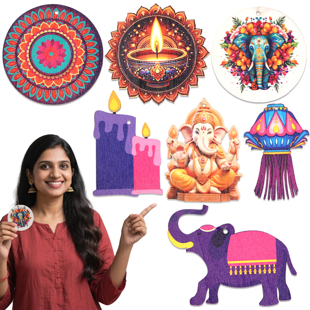 ของตกแต่งธีมเทศกาลดิวาลี - ไม้ - Lighting Decoration For Diwali บทวิจารณ์และราคา