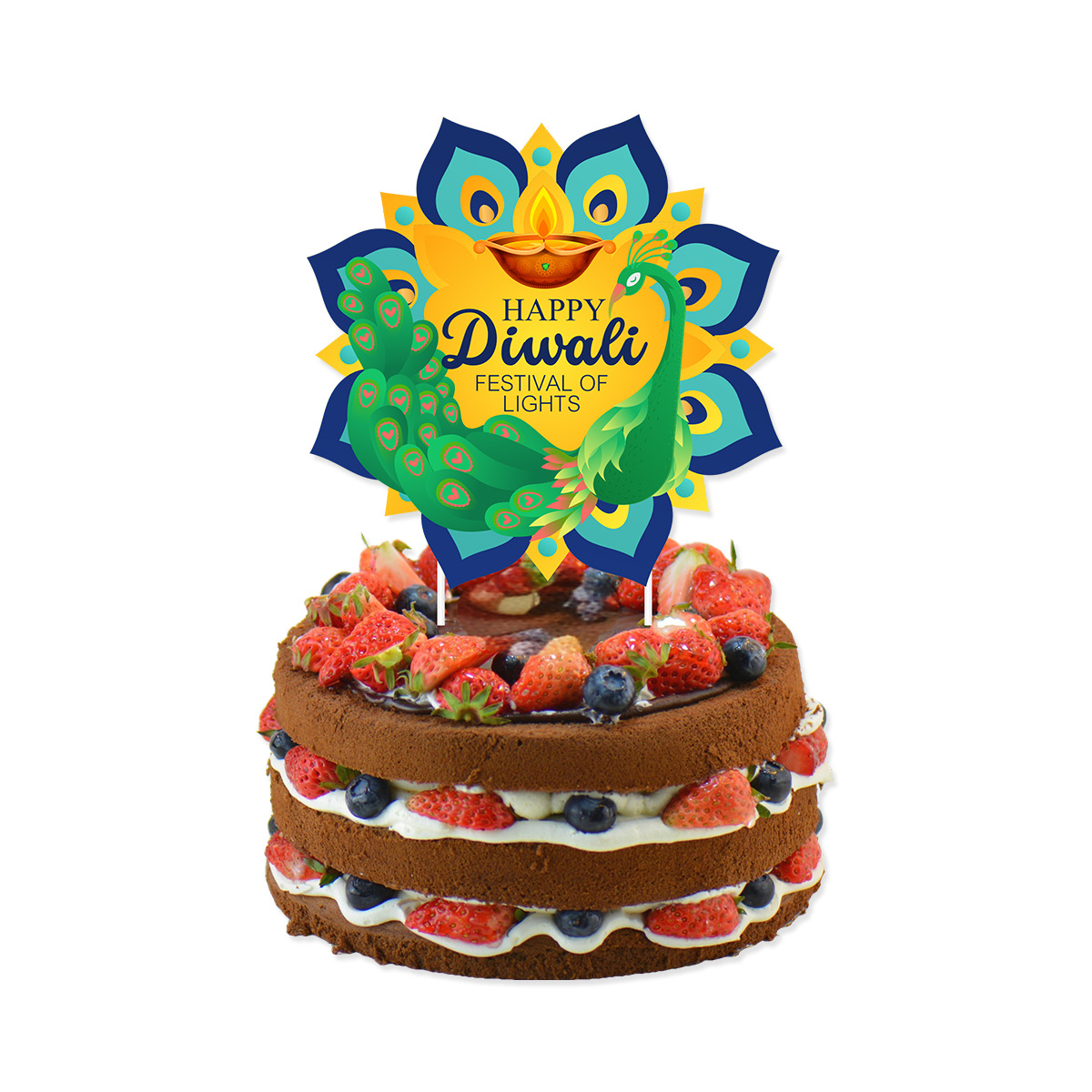 ตกแต่งหน้าเค้กธีม Diwali ไม้เส - Lighting Decoration For Diwali บทวิจารณ์และราคา