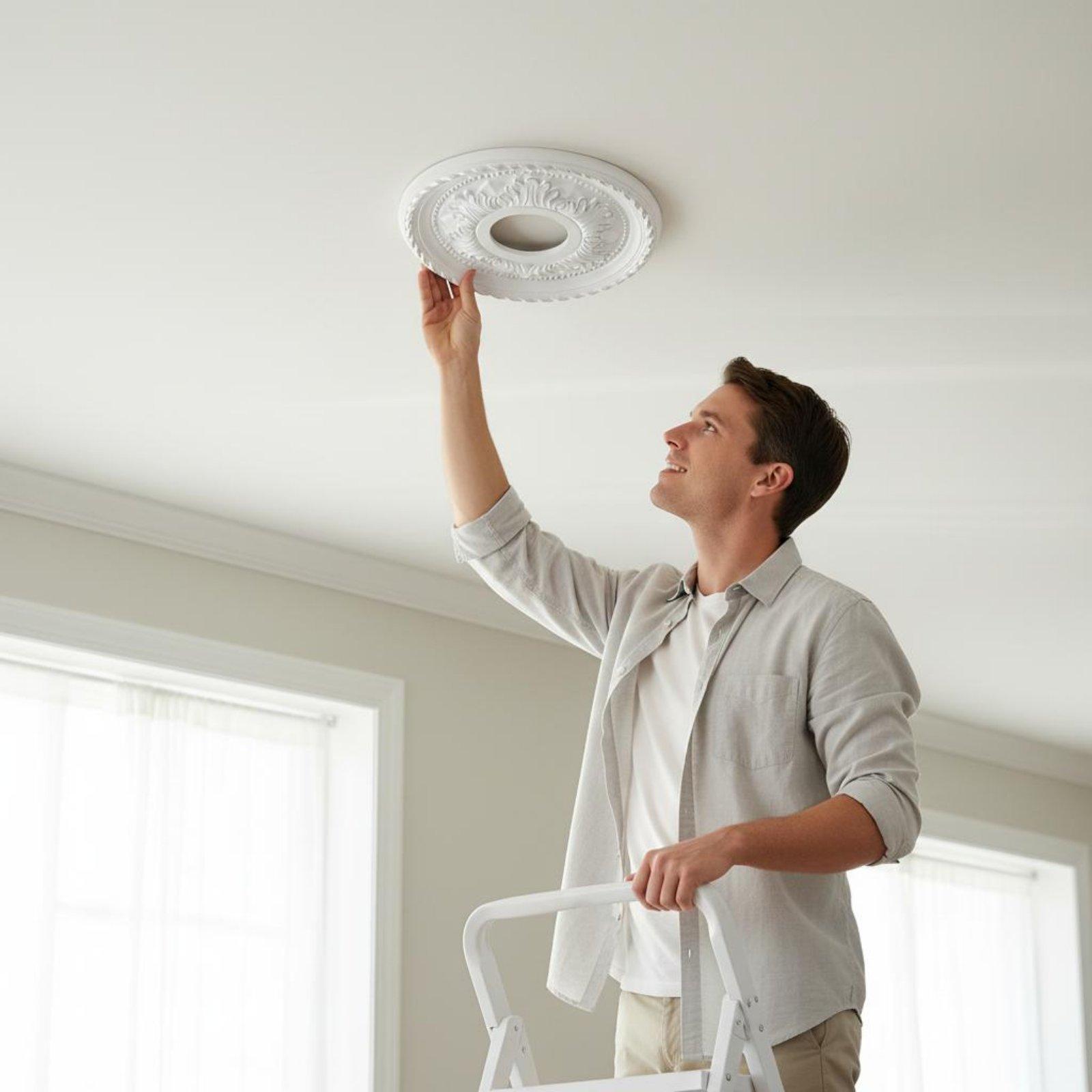 แผงไฟเพดานลายทองปั๊มนูน ฐานโคม - Decor Lighting Fixtures บทวิจารณ์และราคา