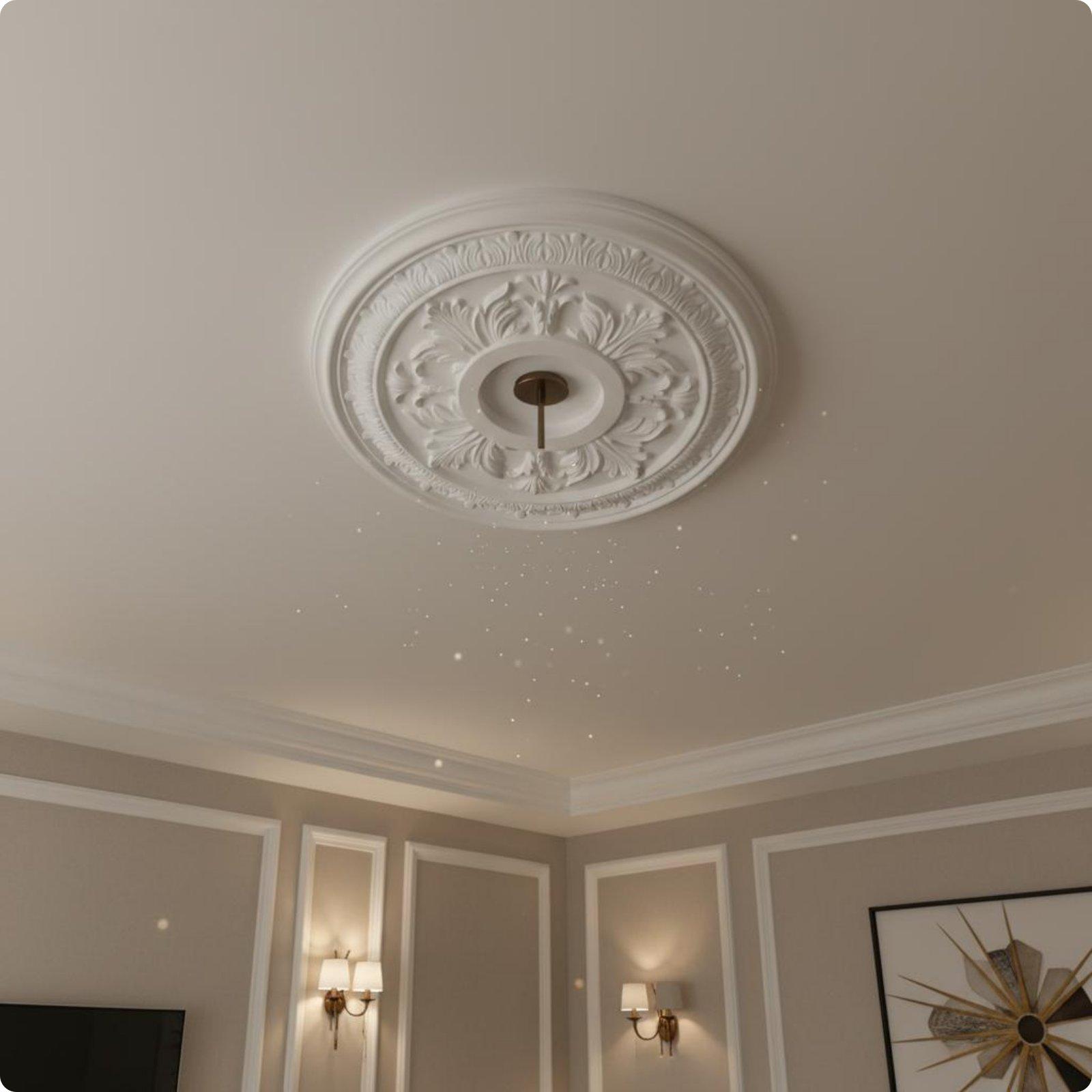 แผงไฟเพดานลายทองปั๊มนูน ฐานโคม - Decor Lighting Fixtures บทวิจารณ์และราคา