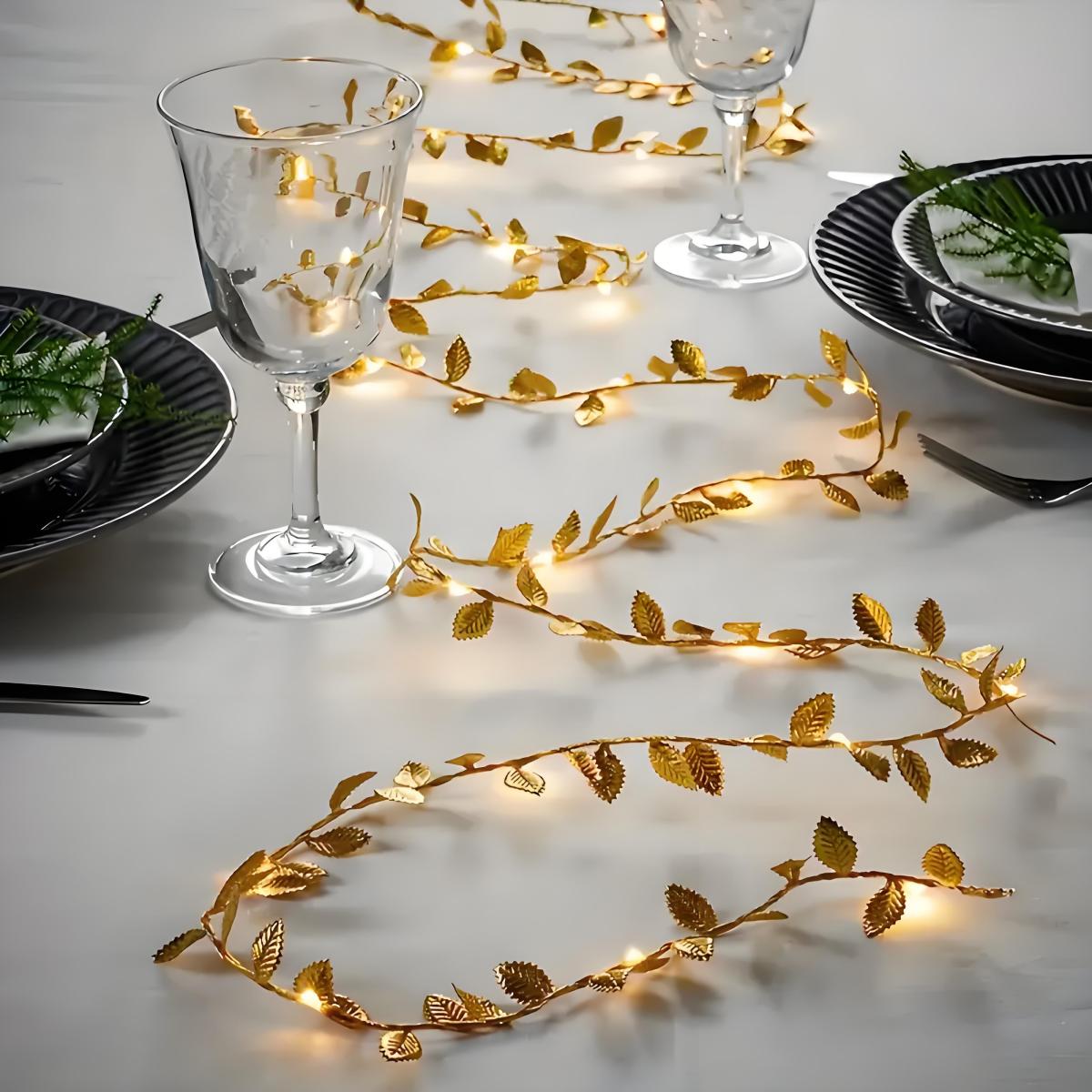 ไฟ LED รูปใบไม้สีทองแสนโรแมนติ - Lighting Decoration For Diwali บทวิจารณ์และราคา