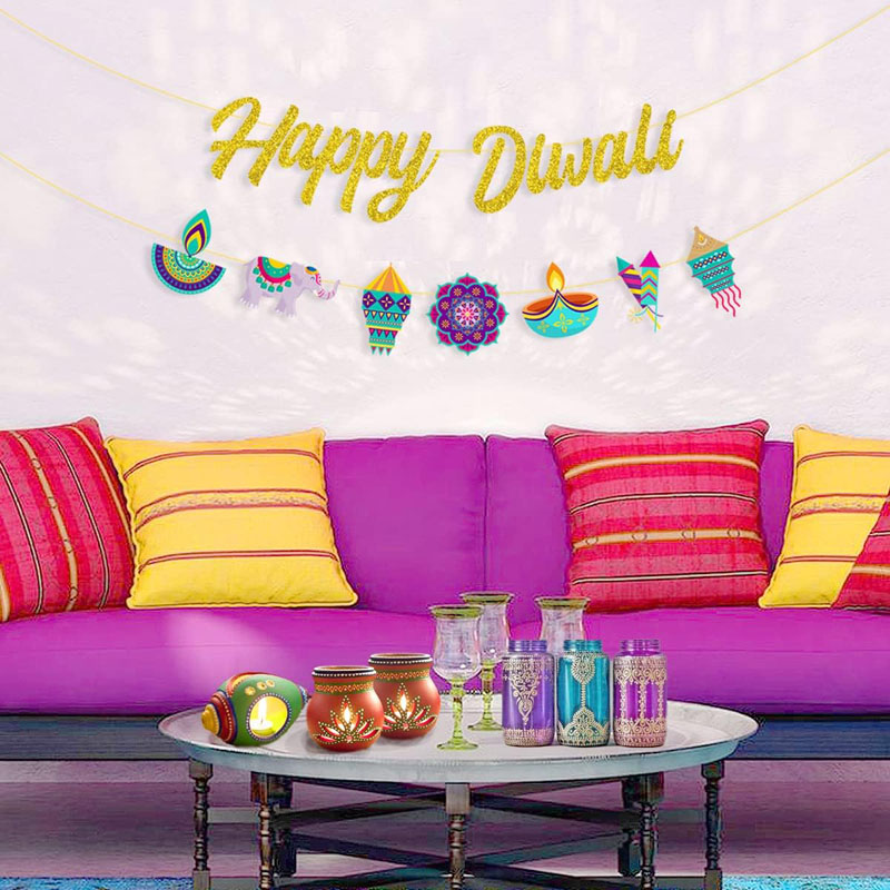 Diwali Party ตกแต่ง Happy Diwa - Lighting Decoration For Diwali บทวิจารณ์และราคา
