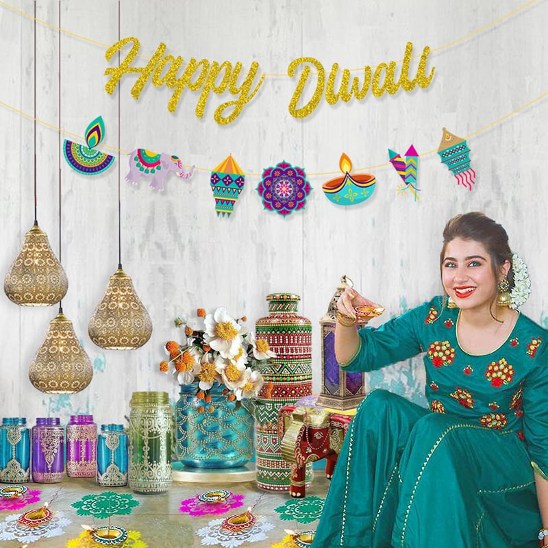 Diwali Party ตกแต่ง Happy Diwa - Lighting Decoration For Diwali บทวิจารณ์และราคา