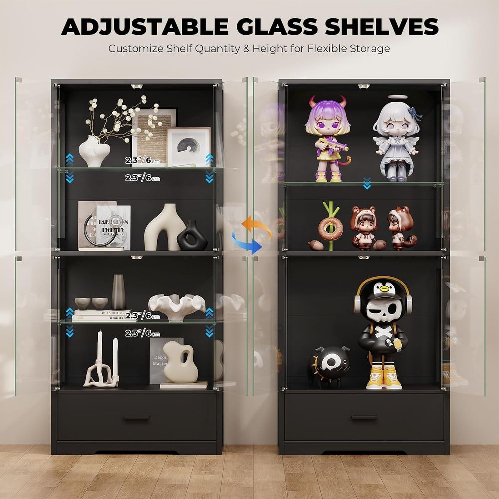 ตู้โชว์กระจก 4 ชั้น พร้อมชั้นว - Lighting & Home Decor Studio บทวิจารณ์และราคา
