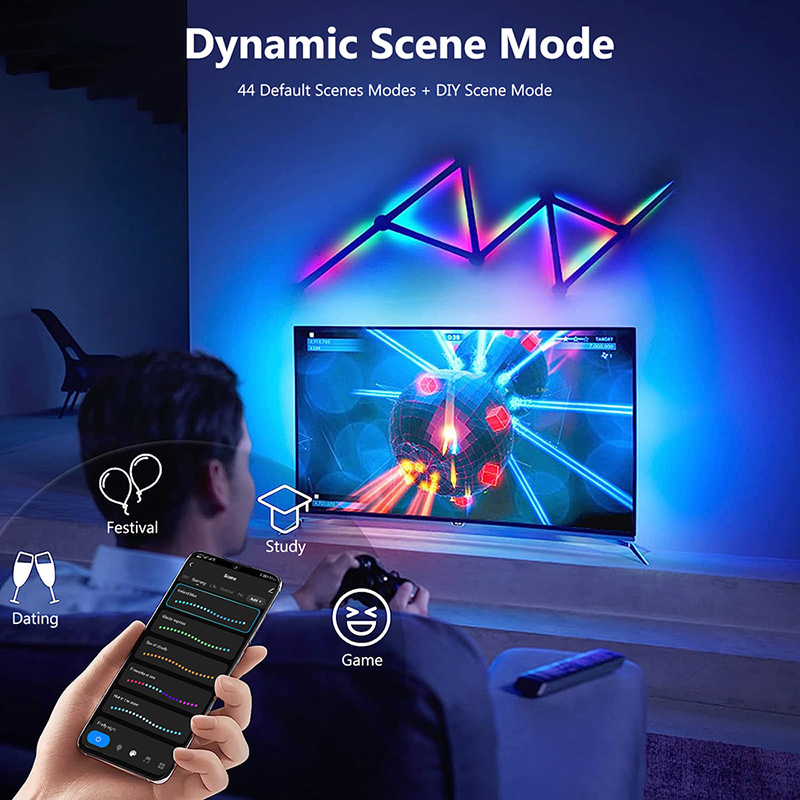 โคมไฟติดผนัง RGB อัจฉริยะ, ไฟ  - Lighting Decoration In Bedroom บทวิจารณ์และราคา