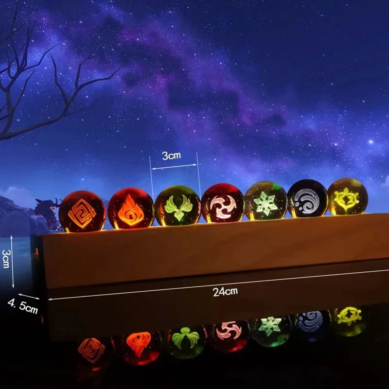 เกม Genshin Impact คริสตัลบอลร - Elements Lighting Decor บทวิจารณ์และราคา