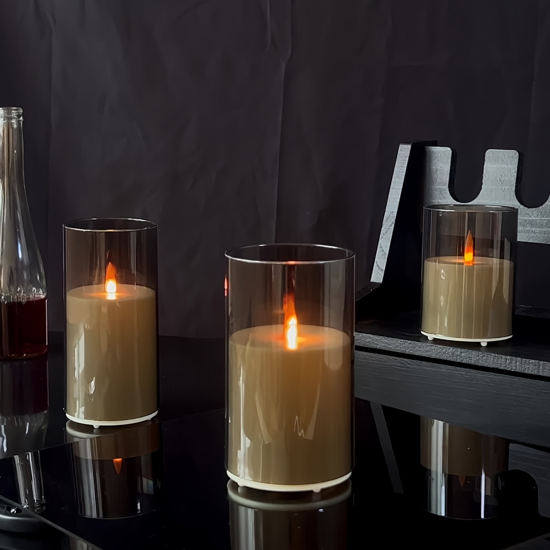 ชุดเทียนปลอมแบบชาร์จไฟได้ 3 ชิ - Lighting Decor For Living Room บทวิจารณ์และราคา