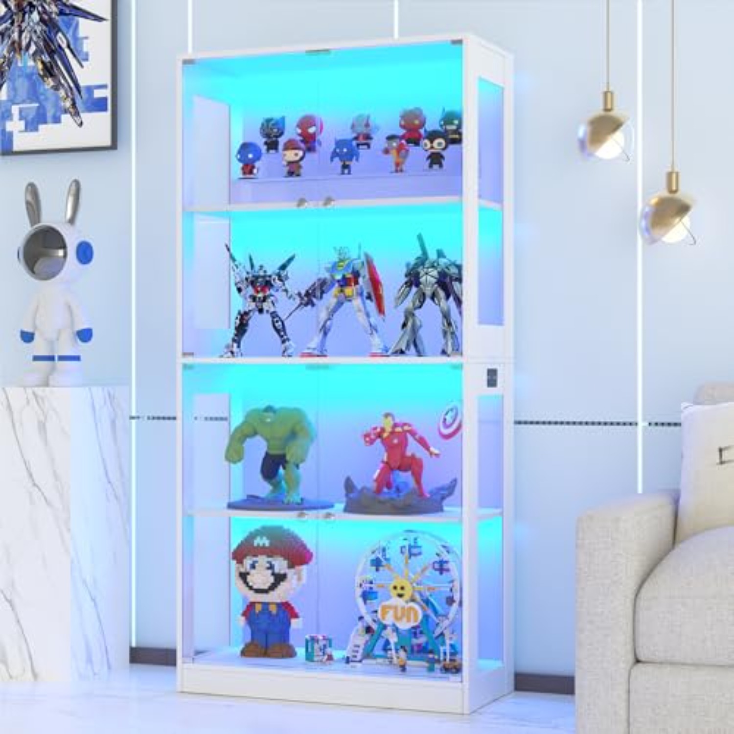 ตู้โชว์ขนาด 65 นิ้ว พร้อมประตู - Lighting & Home Decor Studio บทวิจารณ์และราคา