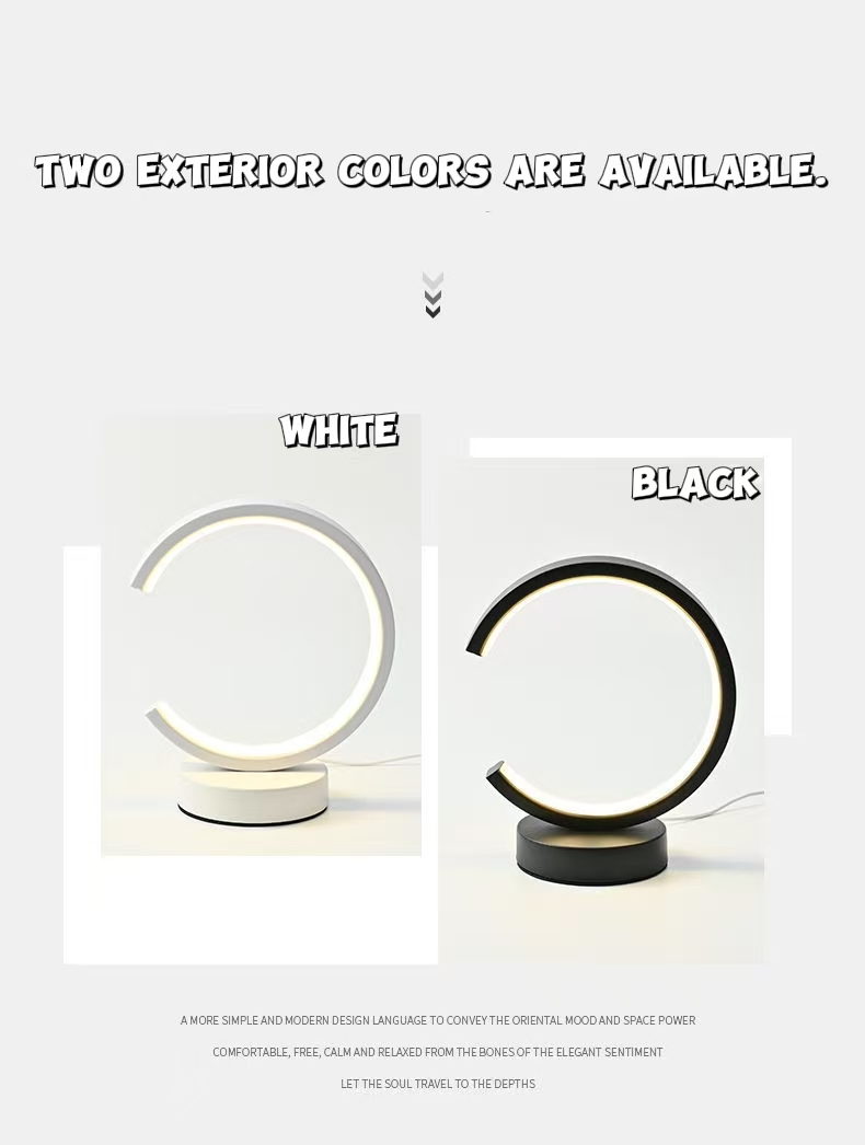 โคมไฟตั้งโต๊ะวงแหวน LED ขนาด 2 - Lighting Decor For Living Room บทวิจารณ์และราคา