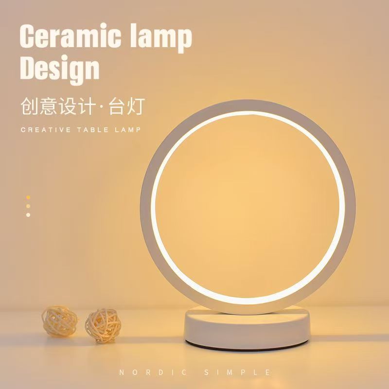 โคมไฟตั้งโต๊ะวงแหวน LED ขนาด 2 - Lighting Decor For Living Room บทวิจารณ์และราคา