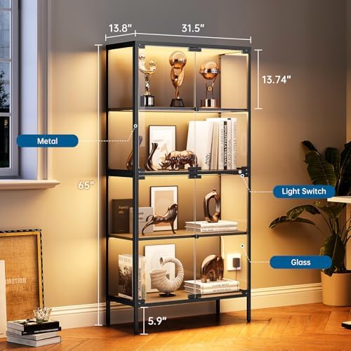 ตู้โชว์กระจกขนาด 65 นิ้ว พร้อม - Lighting & Home Decor Studio บทวิจารณ์และราคา