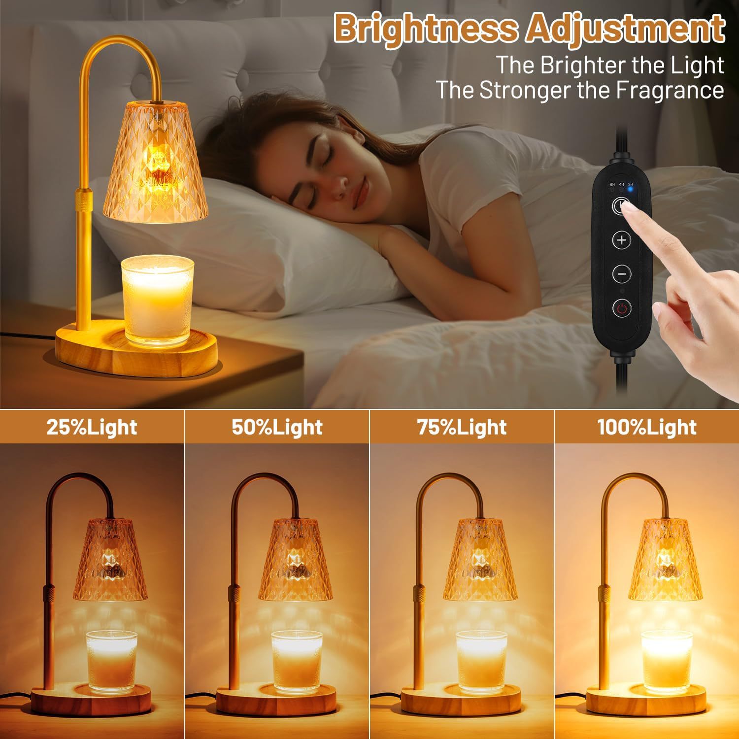 โคมไฟอุ่นเทียนไร้เปลวไฟ พร้อมโ - Lighting Decor For Living Room บทวิจารณ์และราคา