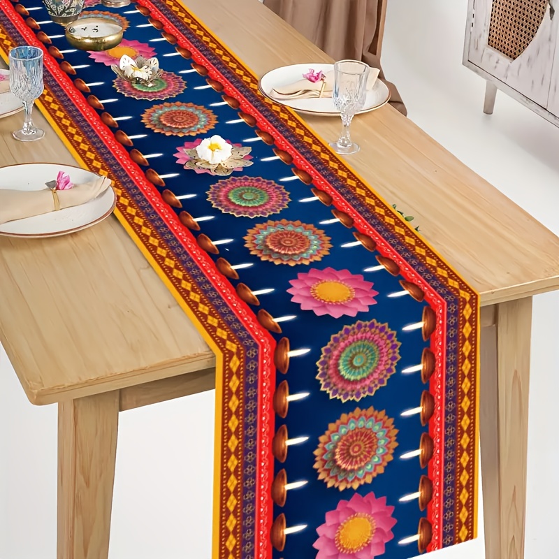 ผ้าปูโต๊ะลินินลายไฟประดับสำหรั - Lighting Decoration For Diwali บทวิจารณ์และราคา