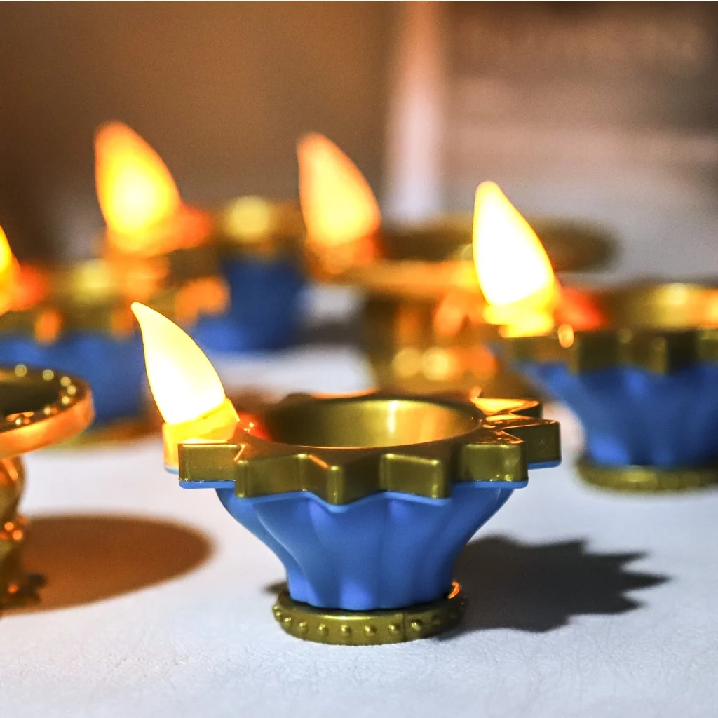 โคมไฟเทียนไข LED Diwali จำลองเ - Lighting Decoration For Diwali บทวิจารณ์และราคา