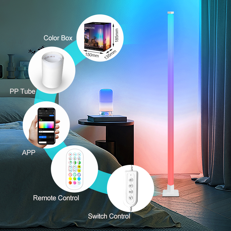โคมไฟตั้งพื้น LED อัจฉริยะ RGB - Lighting Decoration Stand บทวิจารณ์และราคา