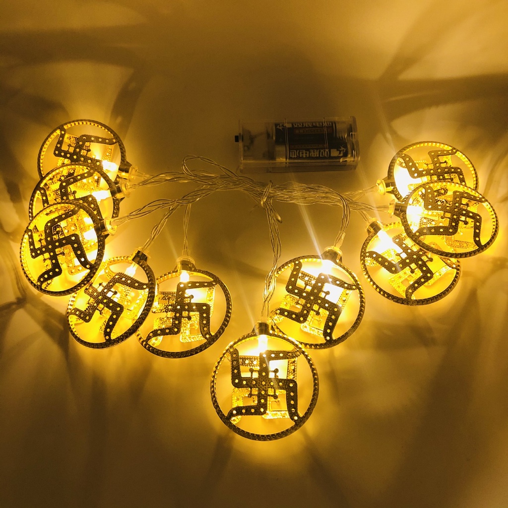 Diwali LED AUM OM Swastika Lak - Lighting Decoration For Diwali บทวิจารณ์และราคา
