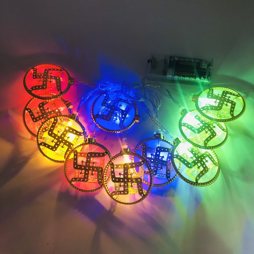 Diwali LED AUM OM Swastika Lak - Lighting Decoration For Diwali บทวิจารณ์และราคา