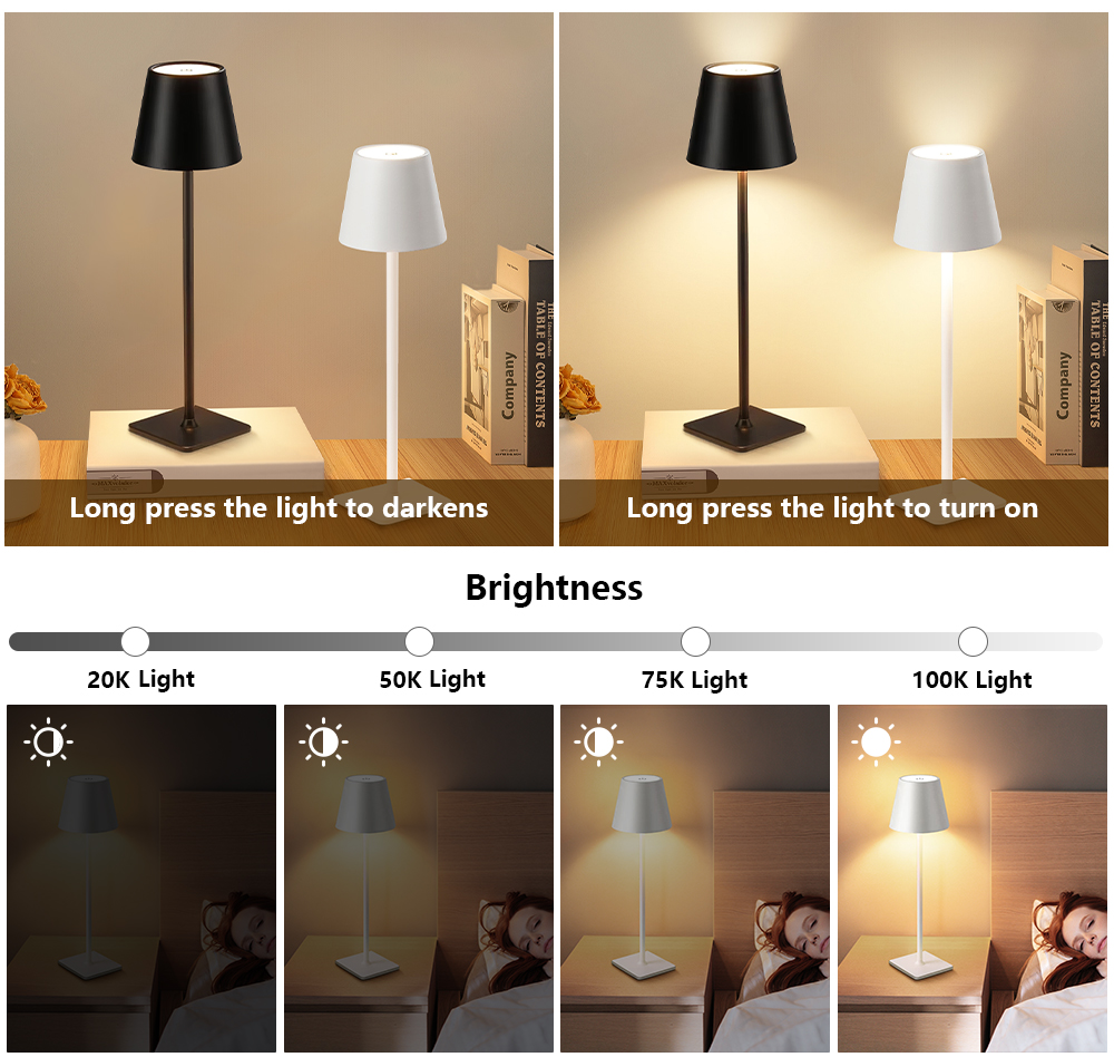 ไฟ LED แบบชาร์จไฟได้ โคมไฟตั้ง - Lighting Decoration In Bedroom บทวิจารณ์และราคา