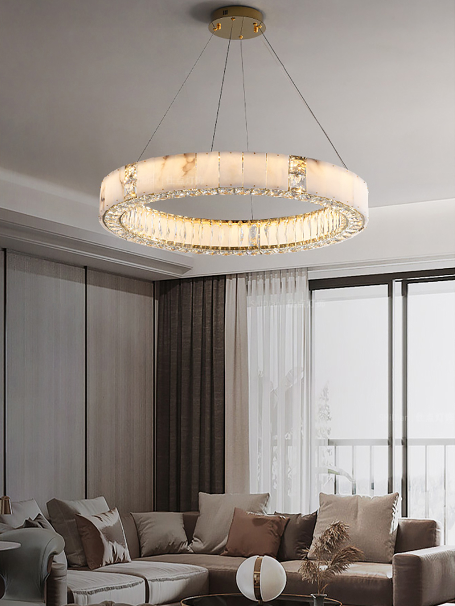 โคมไฟระย้า LED สีดำทองสไตล์โมเ - Elements Lighting Decor บทวิจารณ์และราคา