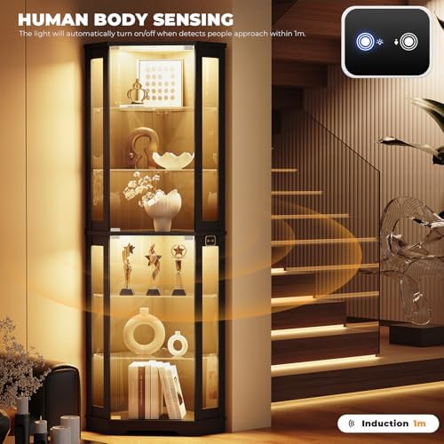ตู้โชว์มุมขนาด 71 นิ้ว พร้อมปร - Lighting & Home Decor Studio บทวิจารณ์และราคา