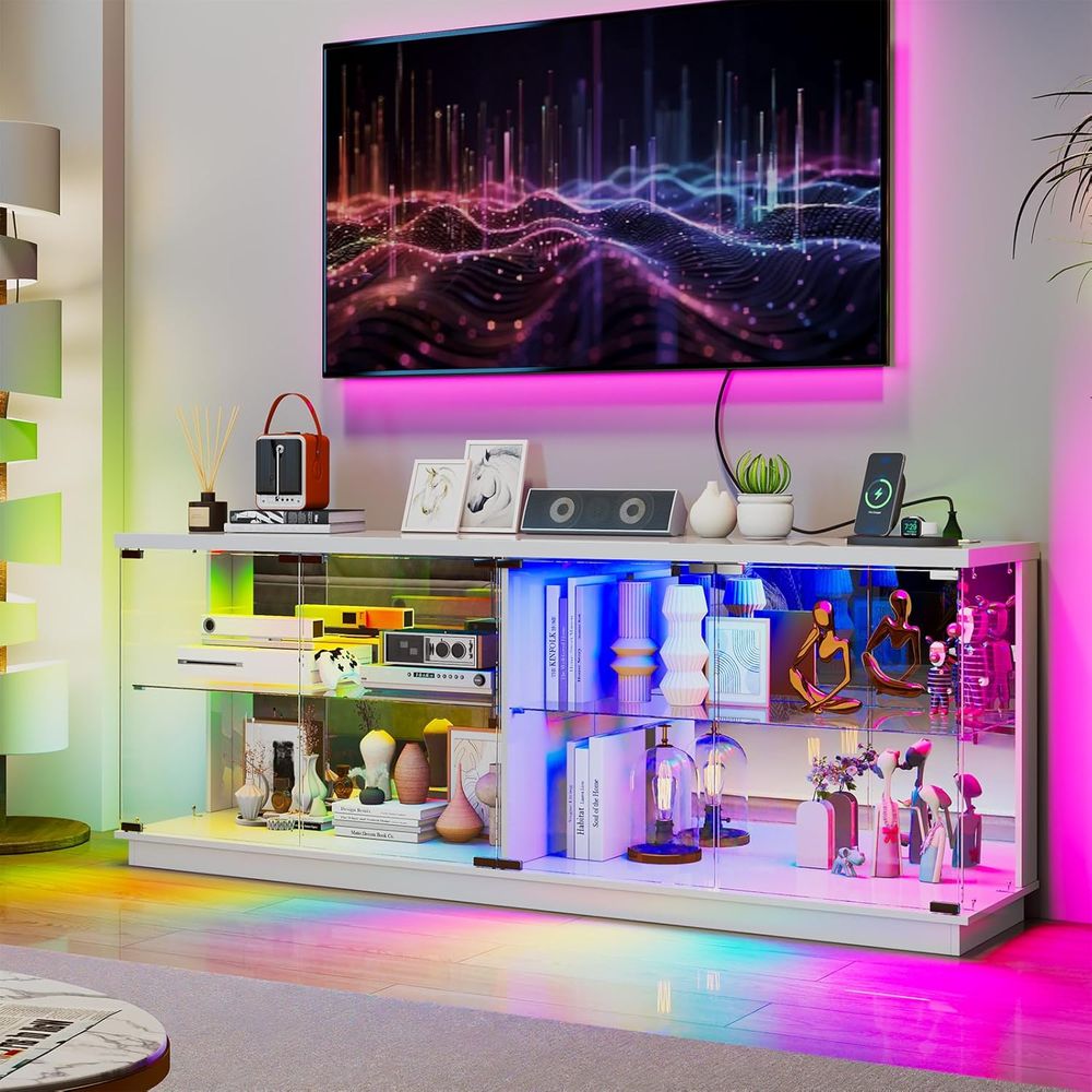 ขาตั้งทีวีกระจกขนาด 71 นิ้ว พร - Lighting & Home Decor Studio บทวิจารณ์และราคา