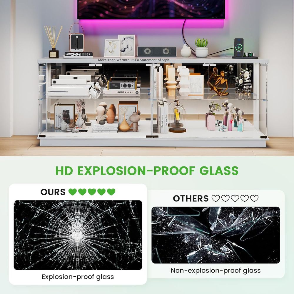 ขาตั้งทีวีกระจกขนาด 71 นิ้ว พร - Lighting & Home Decor Studio บทวิจารณ์และราคา