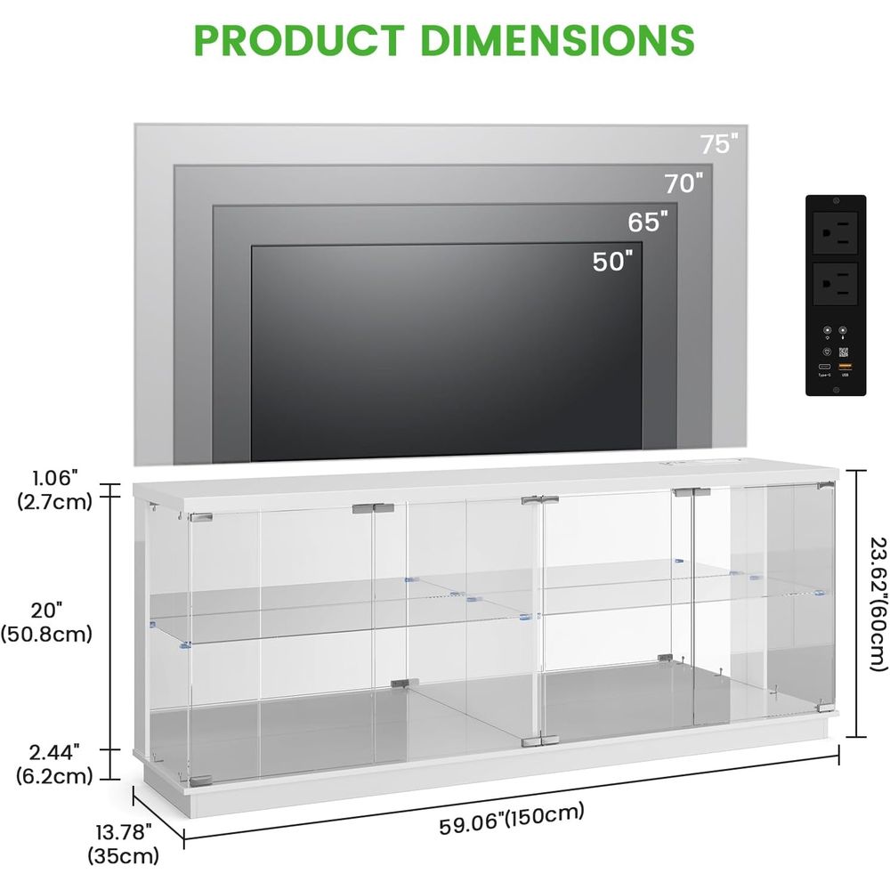 ขาตั้งทีวีกระจกขนาด 71 นิ้ว พร - Lighting & Home Decor Studio บทวิจารณ์และราคา